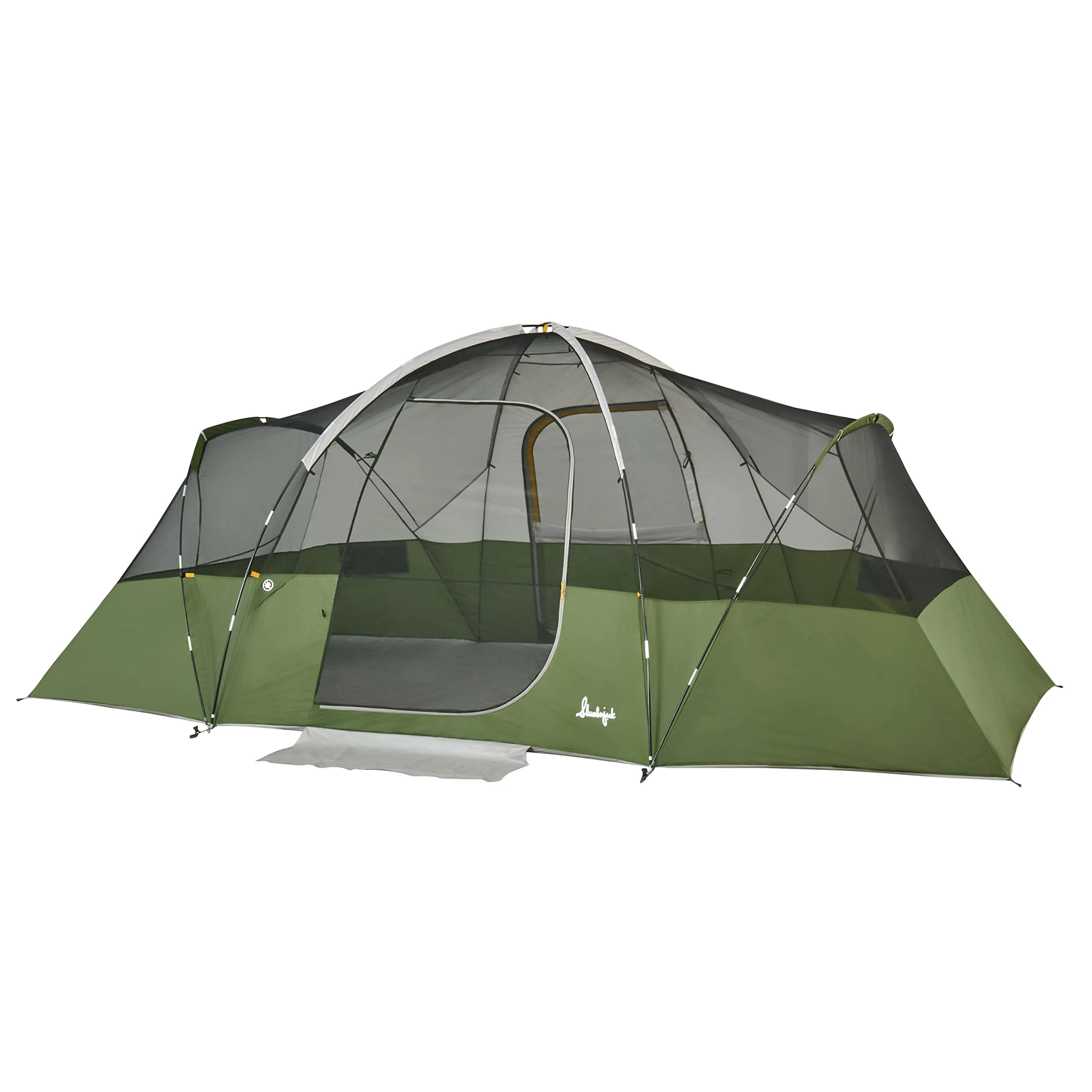 Beige/Green 8 Person Hybrid Dome Family Camping Tent H741015
