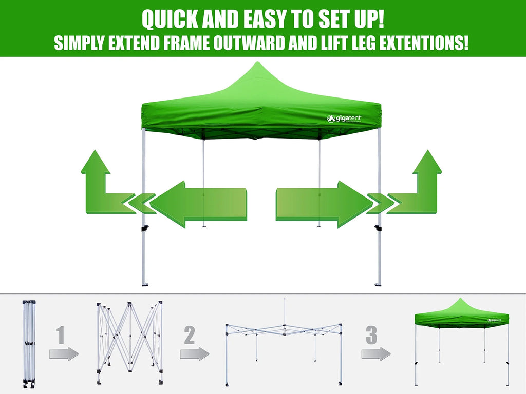 Green Pop Up Canopy 10 ft. x 10 ft. T950