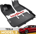 Black Waterproof Car Floor Mats for Tesla Model 3 M50517