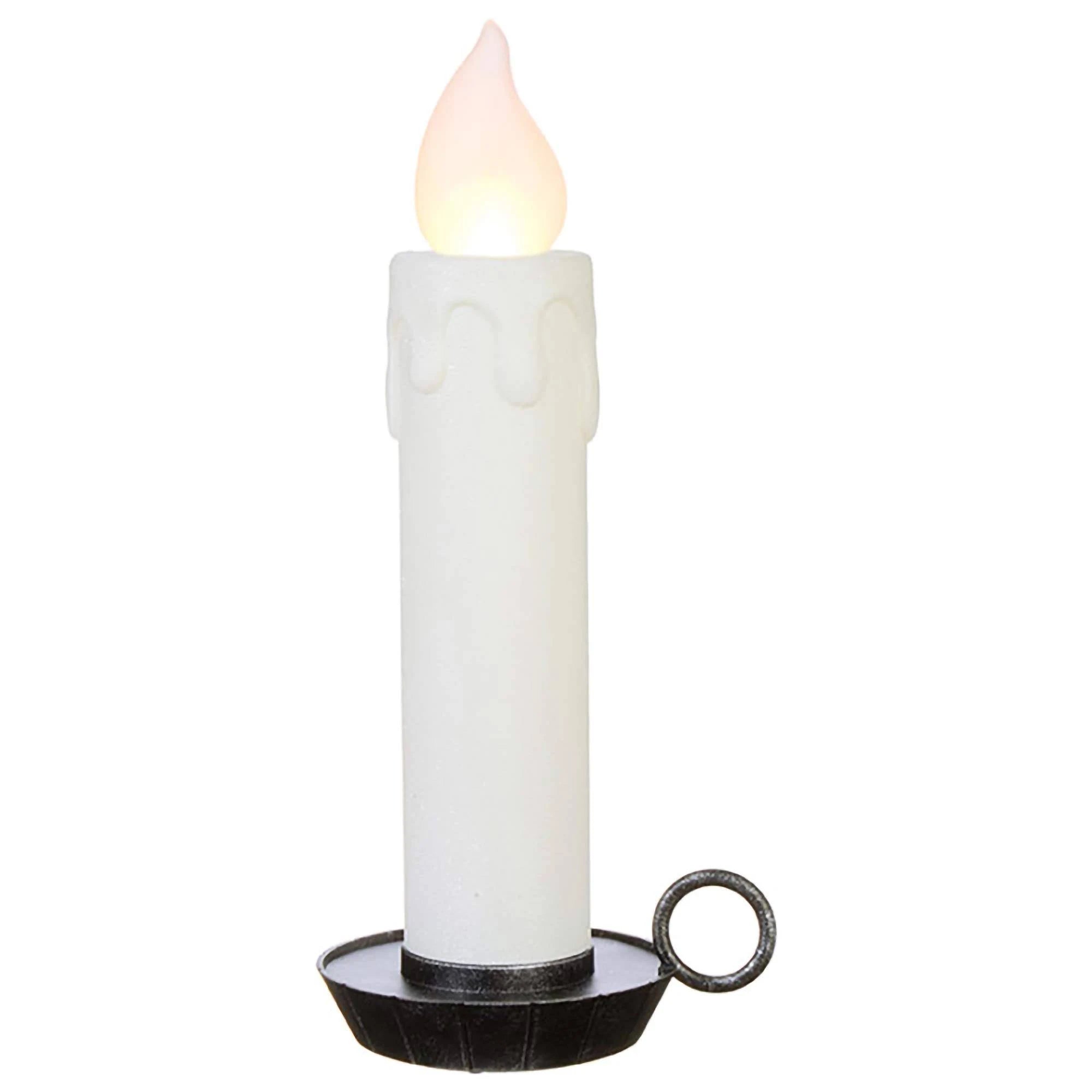 White Battery Operated Candle Q461