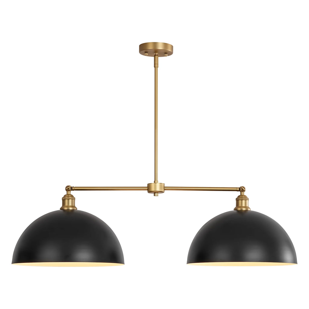 2-Light Linear Dome Industrial Pendant E2191