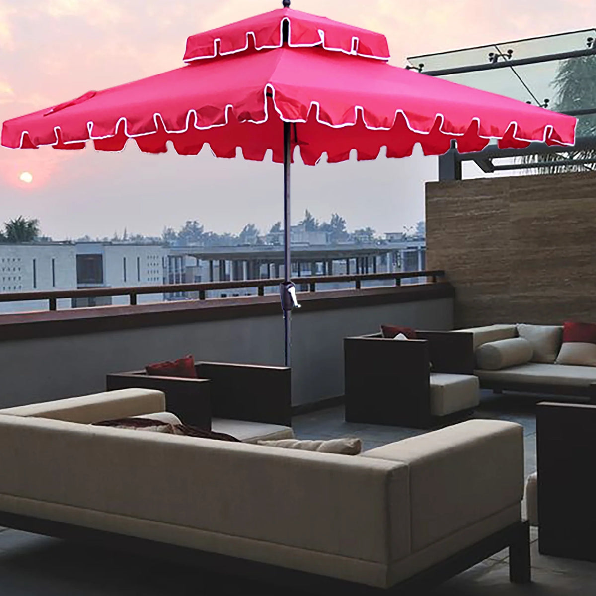 7' Square Beach Umbrella P58151