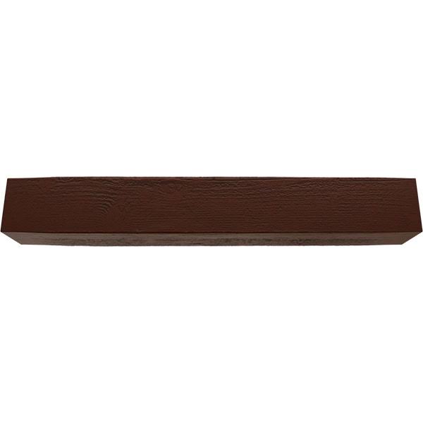 Rough Sawn Faux Wood Fireplace Mantel, Natural Pecan Y388