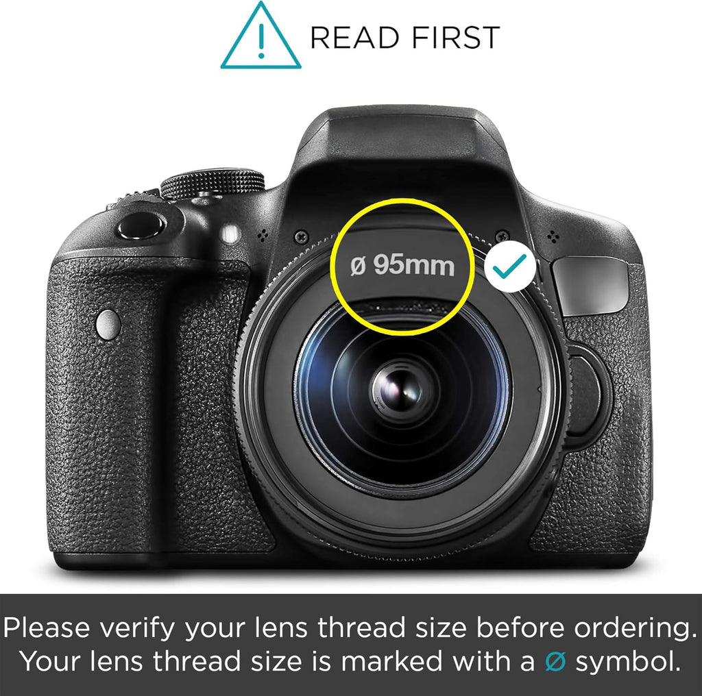 95MM Lens Filter Kit with ND, CPL, UV Filter and Lens Filter Case S194643