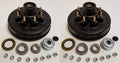 2-pk 12 in. x 2 Trailer Brake Hub Drum Kit w/Bearings Seal Cap Lugs (8 on 6.5) J38447