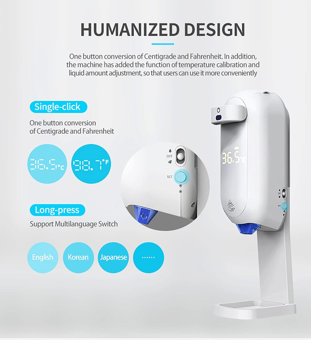 Automatic Soap Dispenser with Stand and Touchless Thermometer G78781