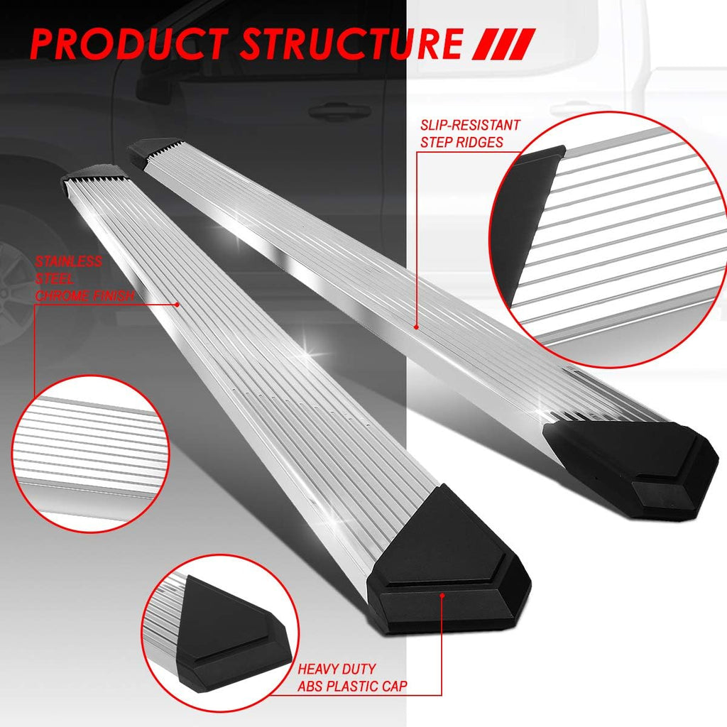 Polished Chrome Stainless Steel Side Step Nerf Bar Running Boards Z138