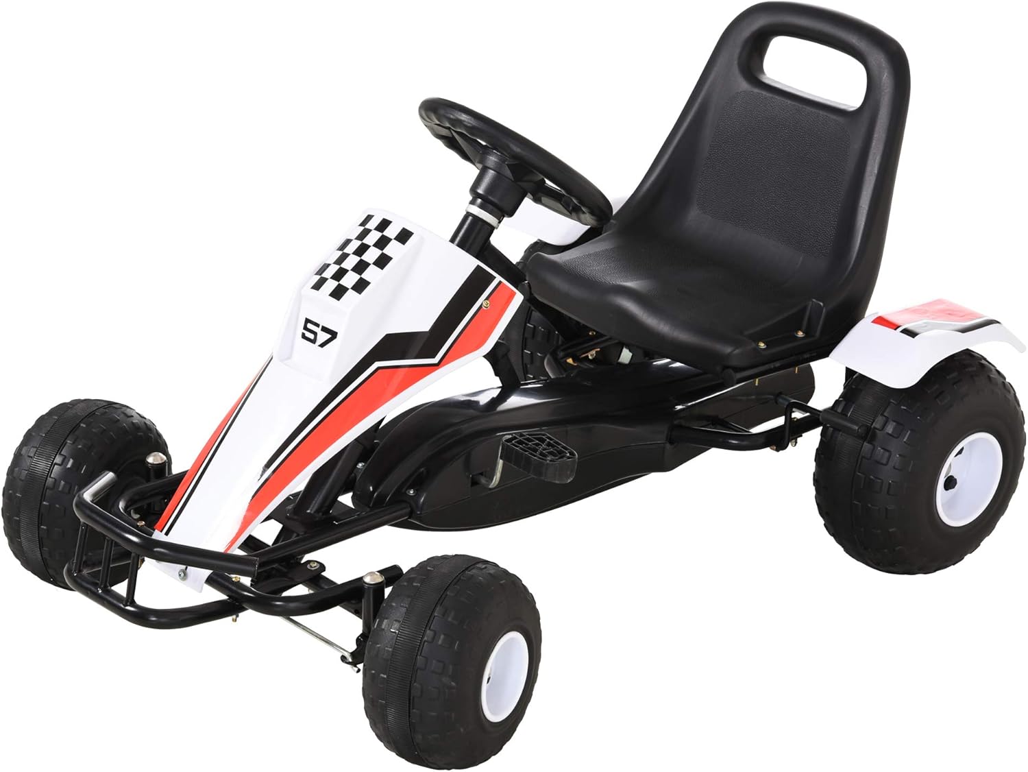 Black Pedal Go Kart with Adjustable Seat P113404