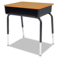Medium Oak Open Front Student Desk Z350