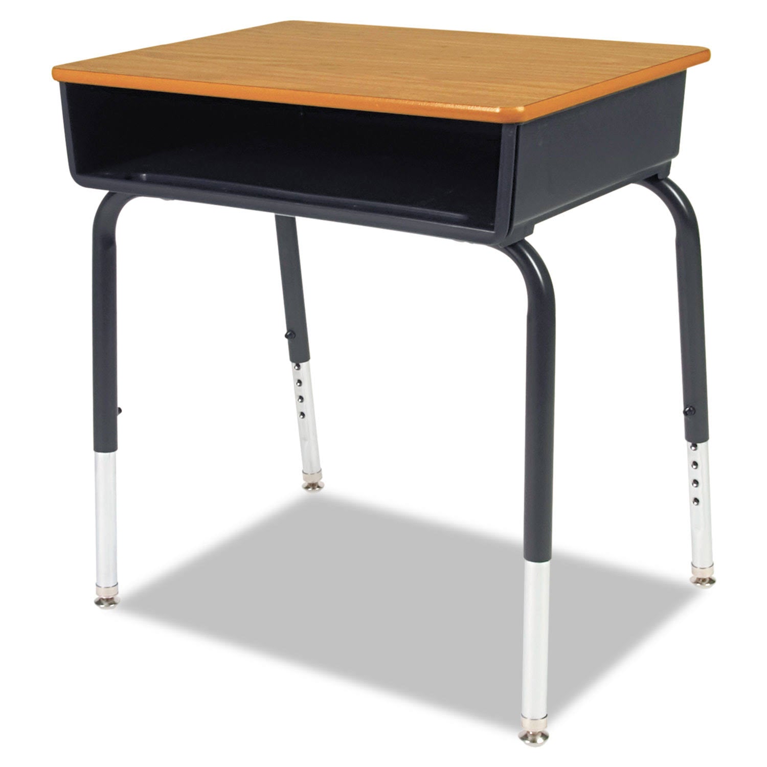 Medium Oak Open Front Student Desk Z350