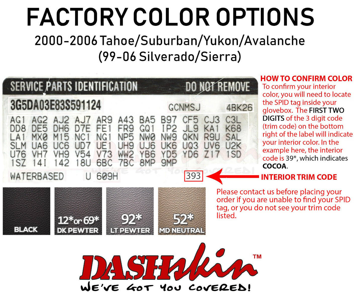 Molded Dash Cover in Light Pewter Grey S99547