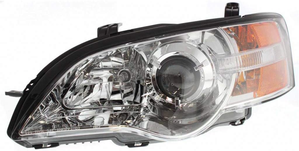 Subaru Outback Headlight Assembly 2006 2007 Driver Side with Bulbs Q77139
