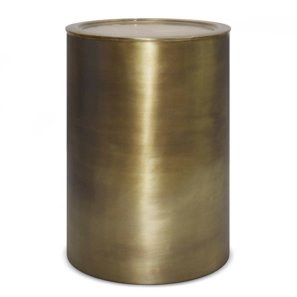 Antique Gold Metal Side Table O52915