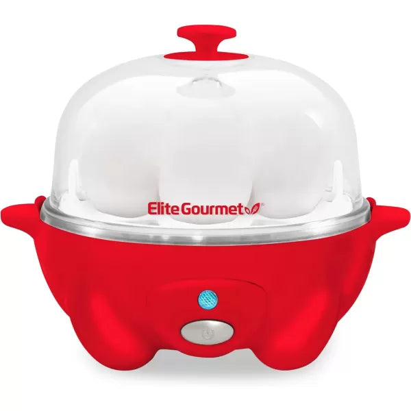 Red 7 Egg Capacity Electric Egg Cooker V11964