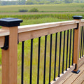 Black Round Aluminum Balusters Pack of 100 U403