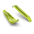 Pair of Manta Green Snowmobile Skis W132103