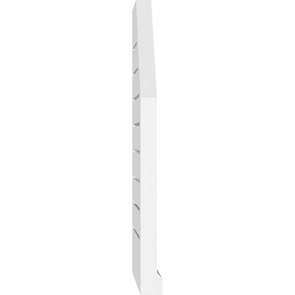 20x22W x 40x22H Octagonal Surface Mount PVC Gable Vent with Brickmould Y6054
