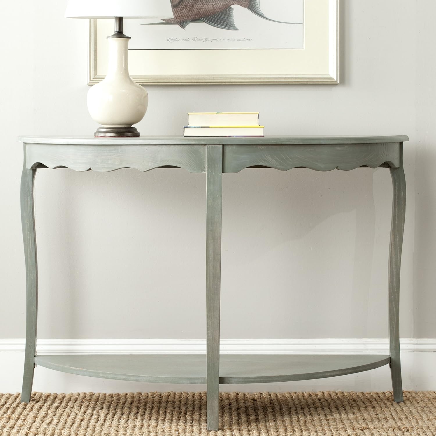 Shady White Console Table C8711