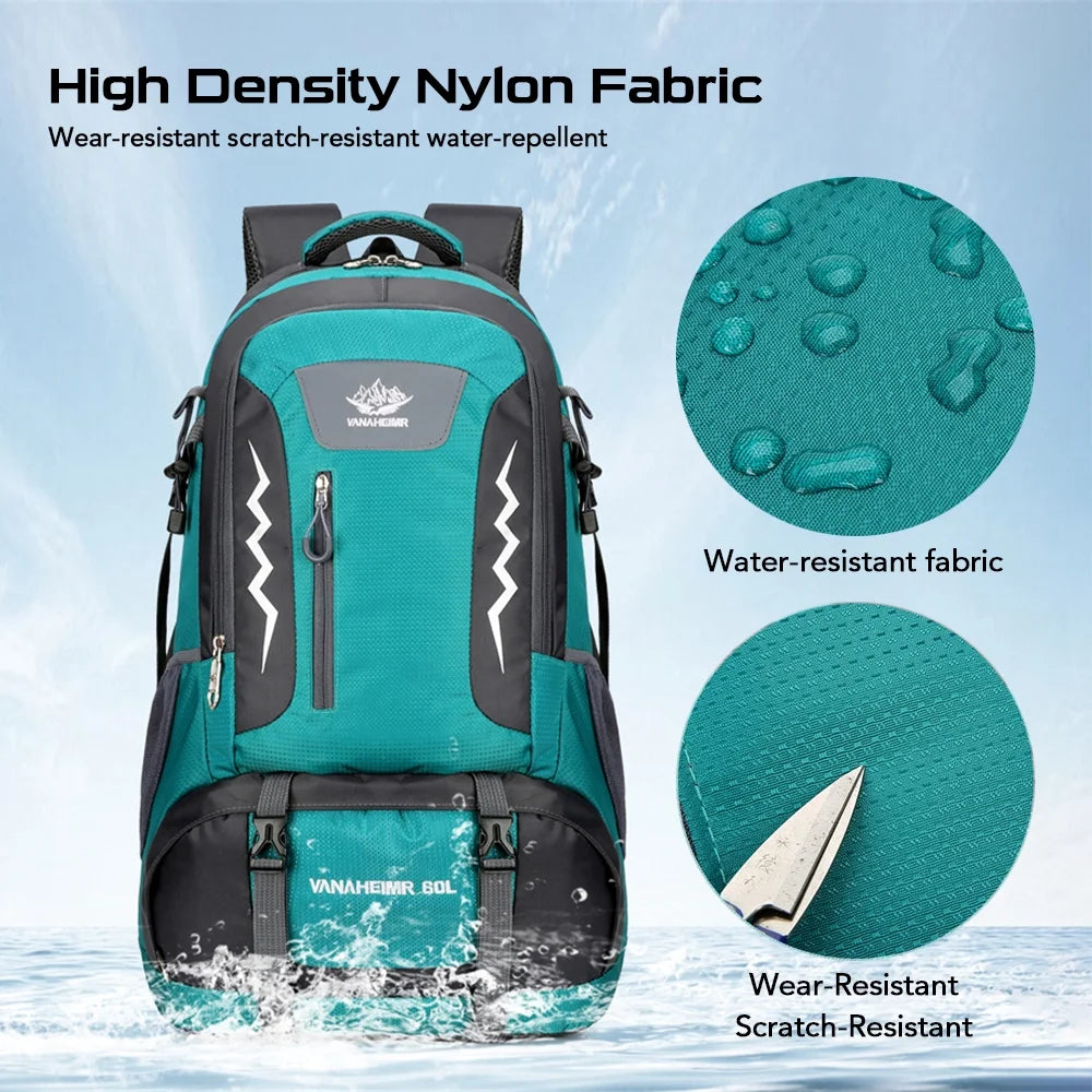 Hiking Backpack 60L Water-resistant Camping Backpack G119340
