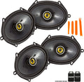 Two Pairs of 6x8-Inch Coaxial Speakers, 4-Ohm N6300
