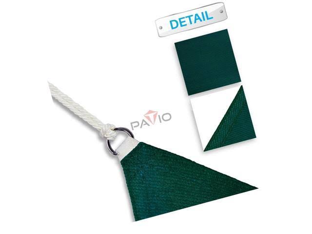 16x16 Dark Green Sun Shade Sail Square Canopy Z577