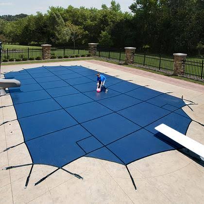 12 Year Mesh Pool Safety Cover 16 x 32 Rectangle E677671
