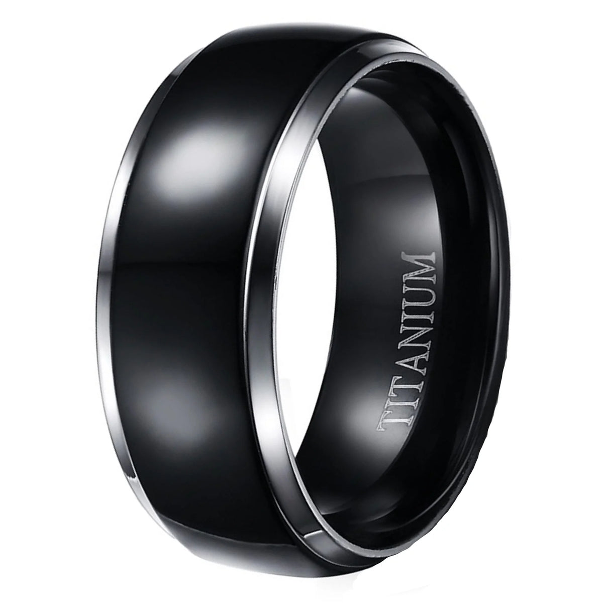 3 Piece Sterling Silver Black Wedding Band Engagement Ring Set V829048