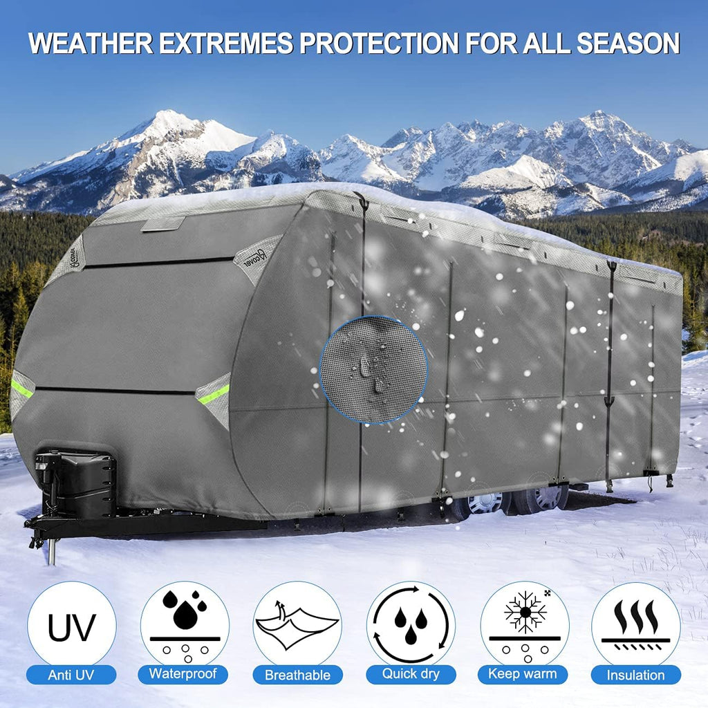 Non-Woven Fabric Waterproof RV Cover Fits 18’ - 20’ TT D837