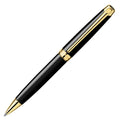 Ebony Black Gold Plated Ballpoint Pen E9012
