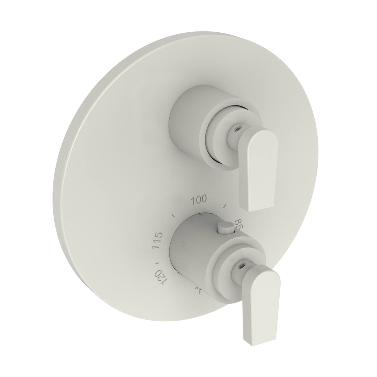 1/2x22 Round Thermostatic Trim Plate with Handle T38755