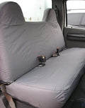 Gray Velour Custom Fit Seat Covers for Ford F250-F550 Work Truck O40537
