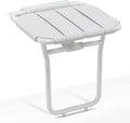 Foldable Shower Seat Bench Wall Mounted White E4882