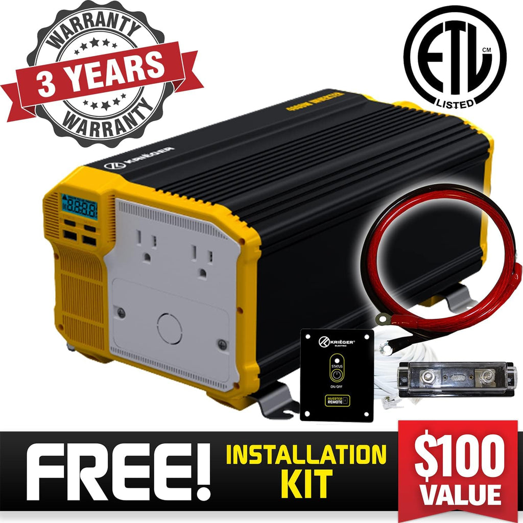1500 Watts Power Inverter 12V to 110V Modified Sine Wave Car Inverter F446