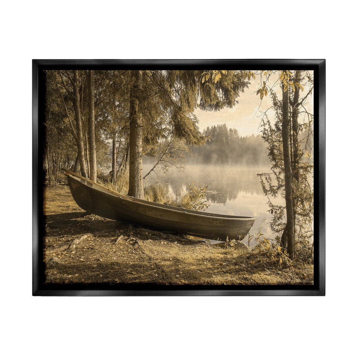 Jet Black Framed Art Print Wall Art T5315