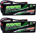 14.8V 6200mAh 4S 50C Hard Case Lipo Battery with T Plug (2Packs) R7240