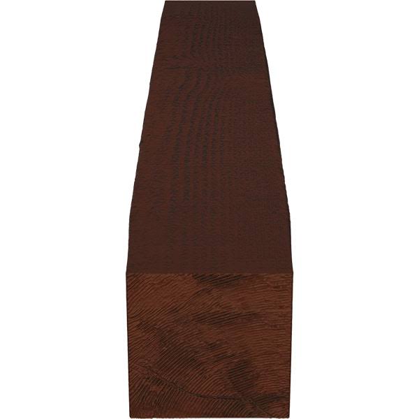 Rough Sawn Faux Wood Fireplace Mantel, Natural Pecan Y388