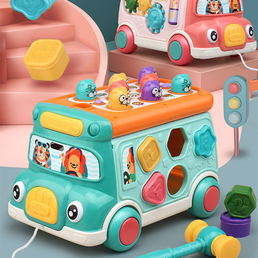 Toddler Music Bus Toys with Light Sound I883