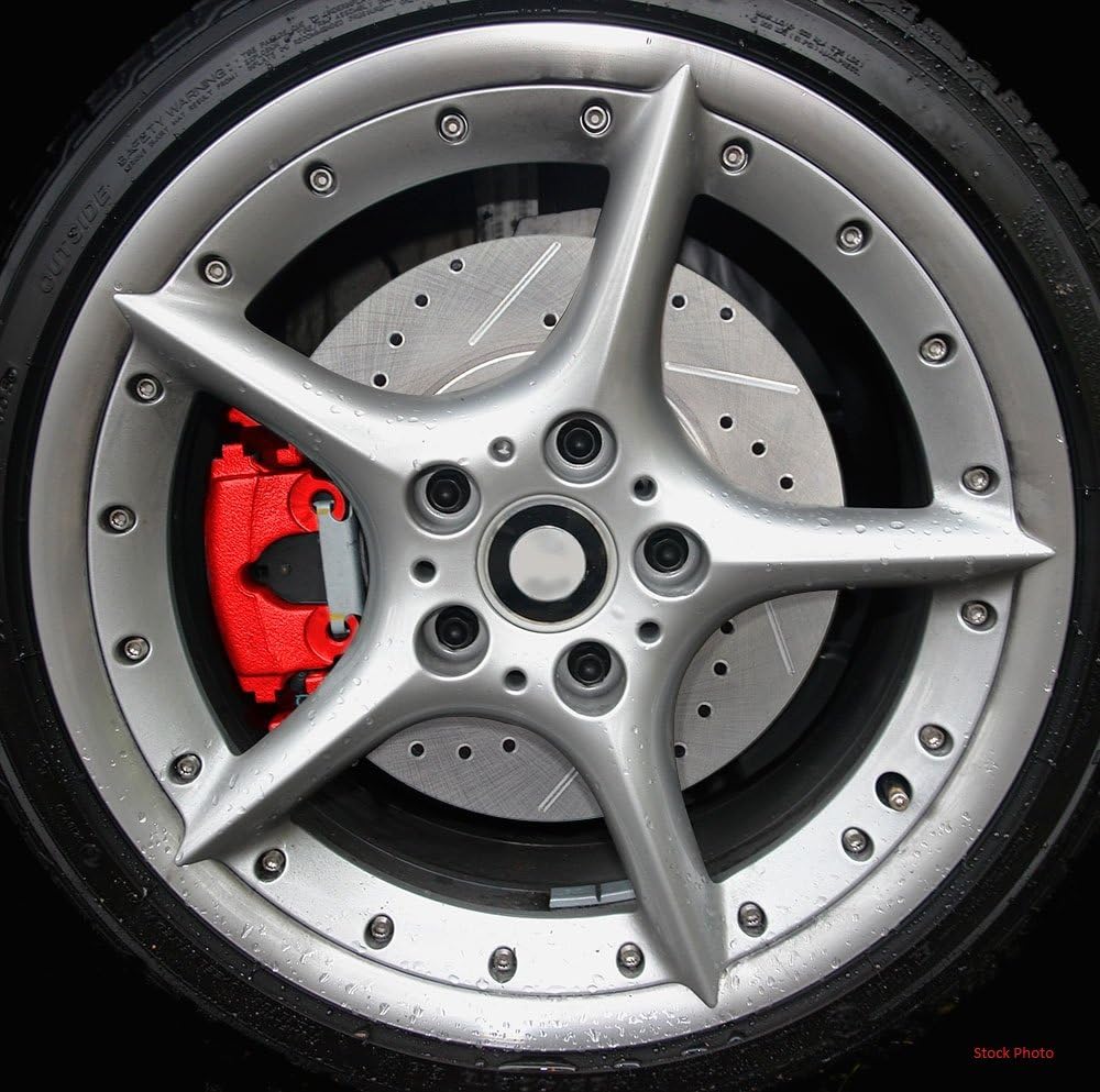 Red Powder Coated Caliper Assembly Set Kit P68102