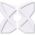 Contemporary PVC Ceiling Medallion Two Piece F41605