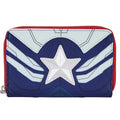 Marvel Falcon Captain America Cosplay Zip Around Wallet L2319