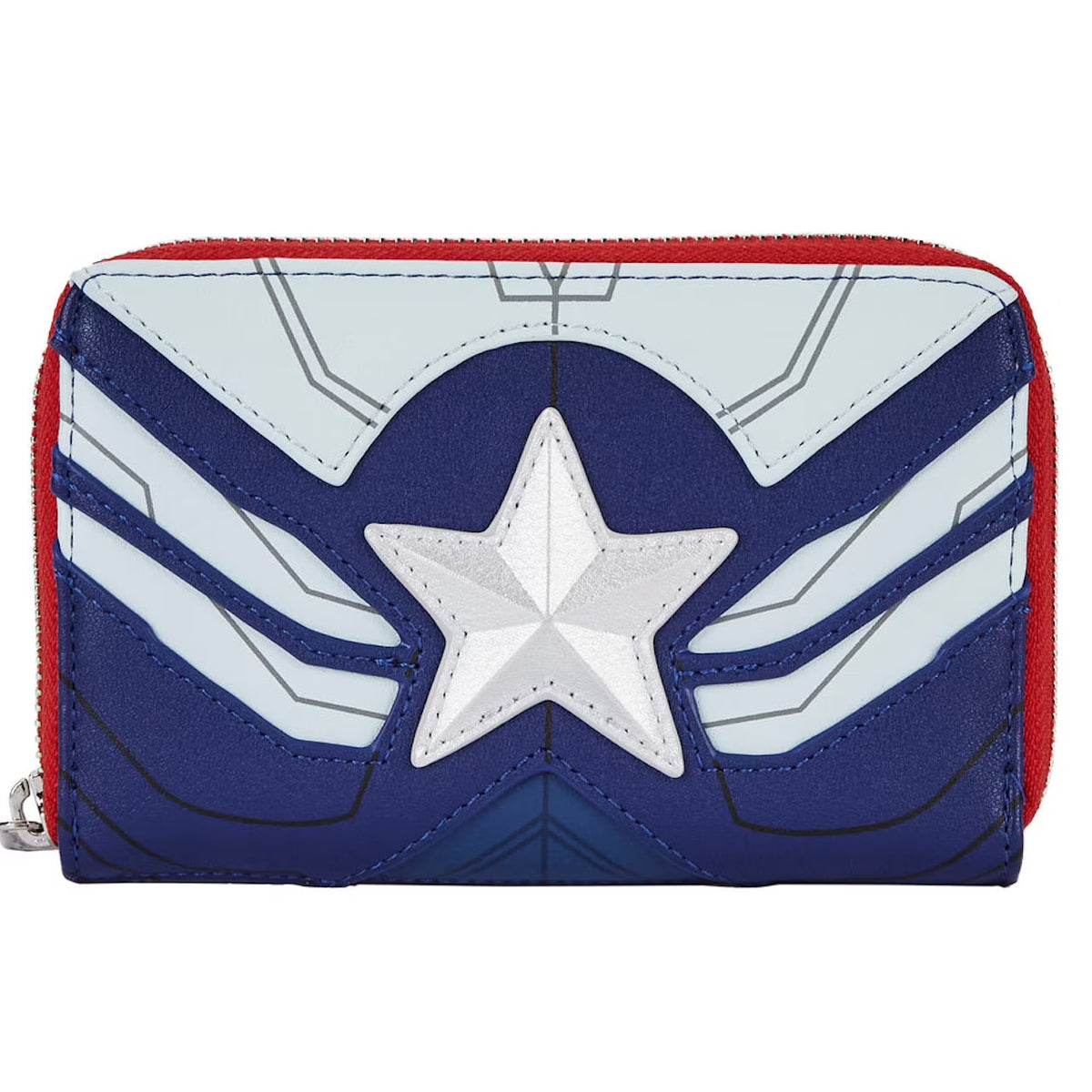 Marvel Falcon Captain America Cosplay Zip Around Wallet L2319