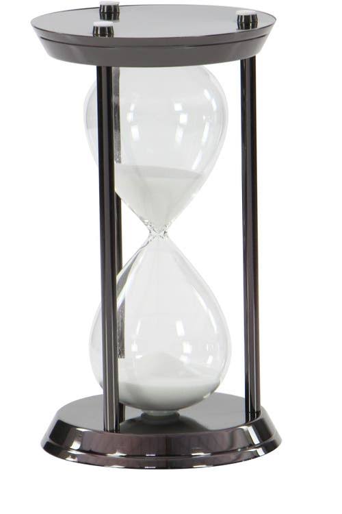 Metallic Black Sand Timer H7552