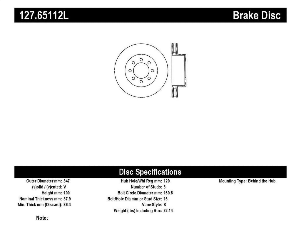 Slotted & Drilled Sport Brake Rotor M25652