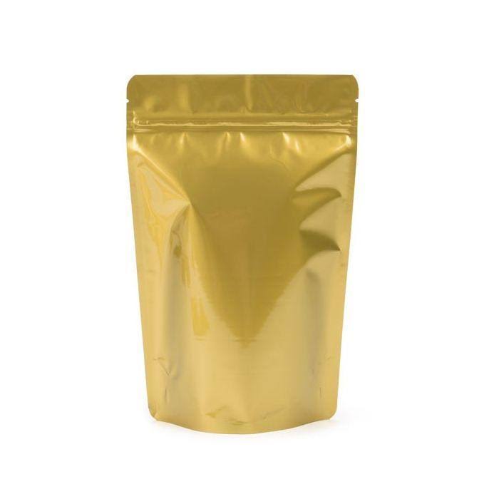 Gold Metallized Mylar Zipper Pouch 500 Count O388
