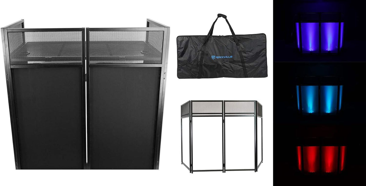 White Metal Frame Booth with Travel Bag and Scrim G29966