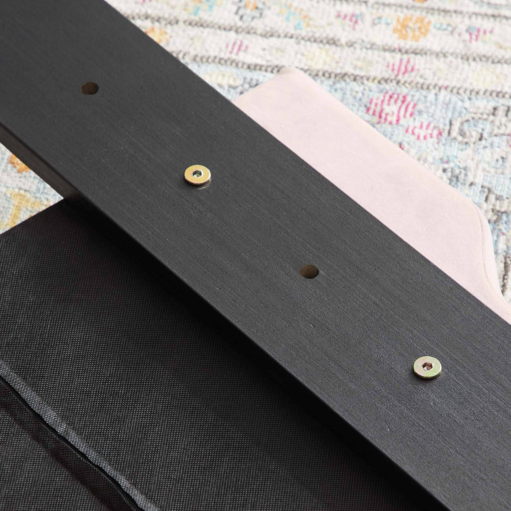 Twin Headboard Charcoal Velvet Q15910