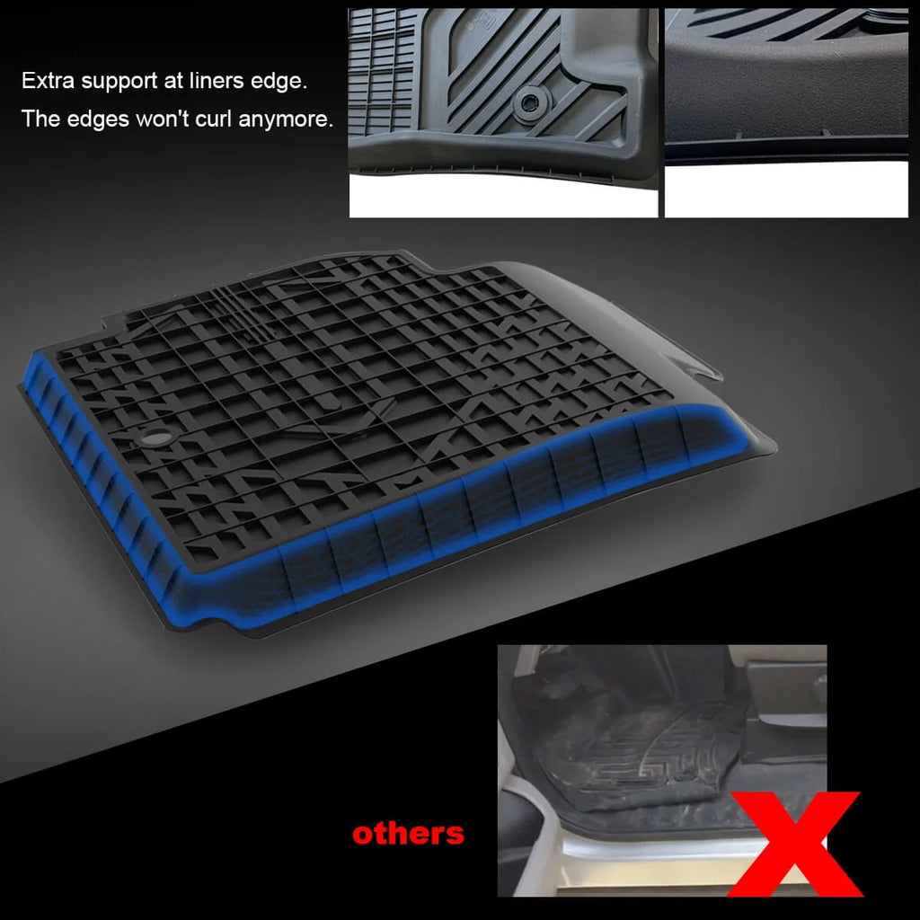 Black TPE Floor Liners for Toyota Camry F631