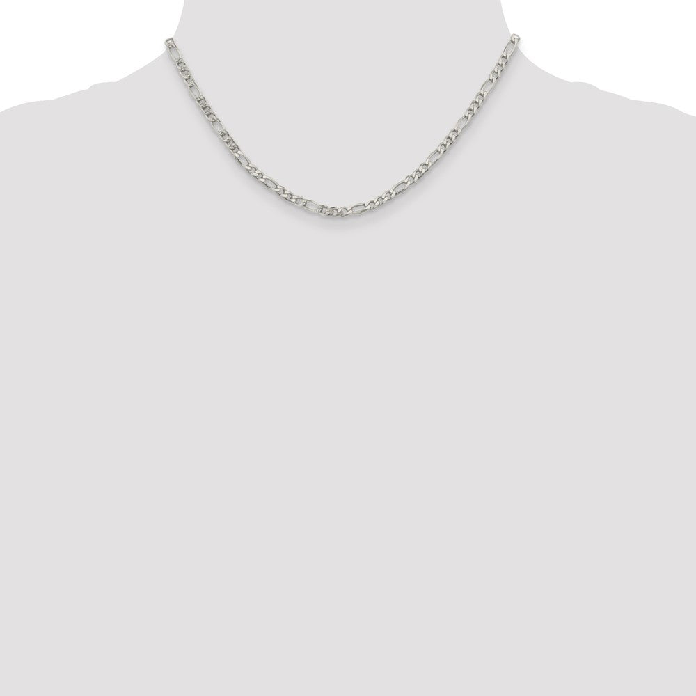 16 inch Sterling Silver Figaro Chain Necklace O307698