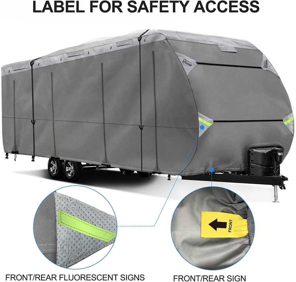 Non-Woven Fabric Waterproof RV Cover Fits 18’ - 20’ TT D837