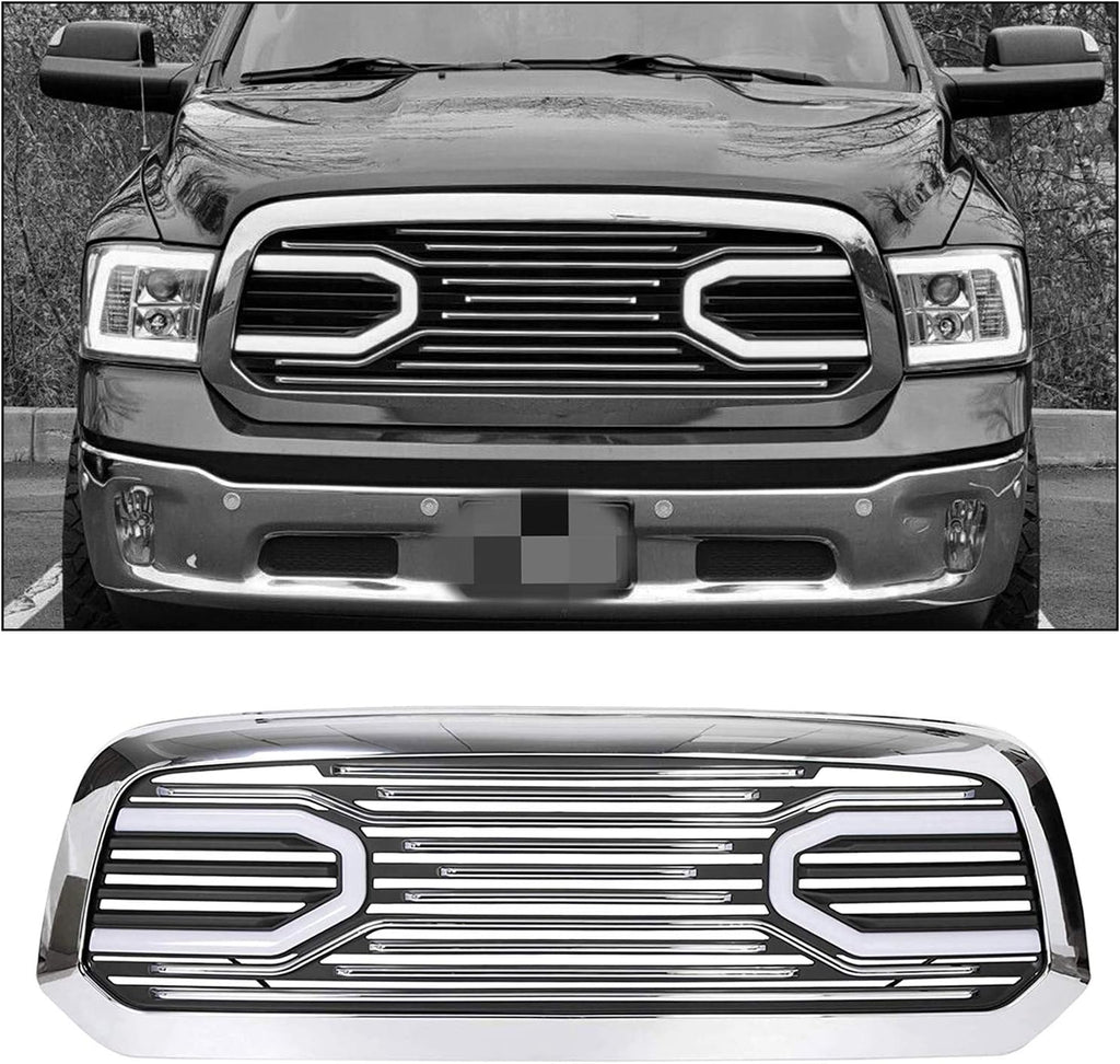 Chrome Front Grille Grill Replacement Shell for RAM 1500 C998